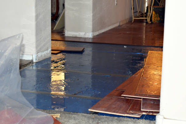 Professional Basement Flood Cleanup technician working in Cumberland Foreside, ME